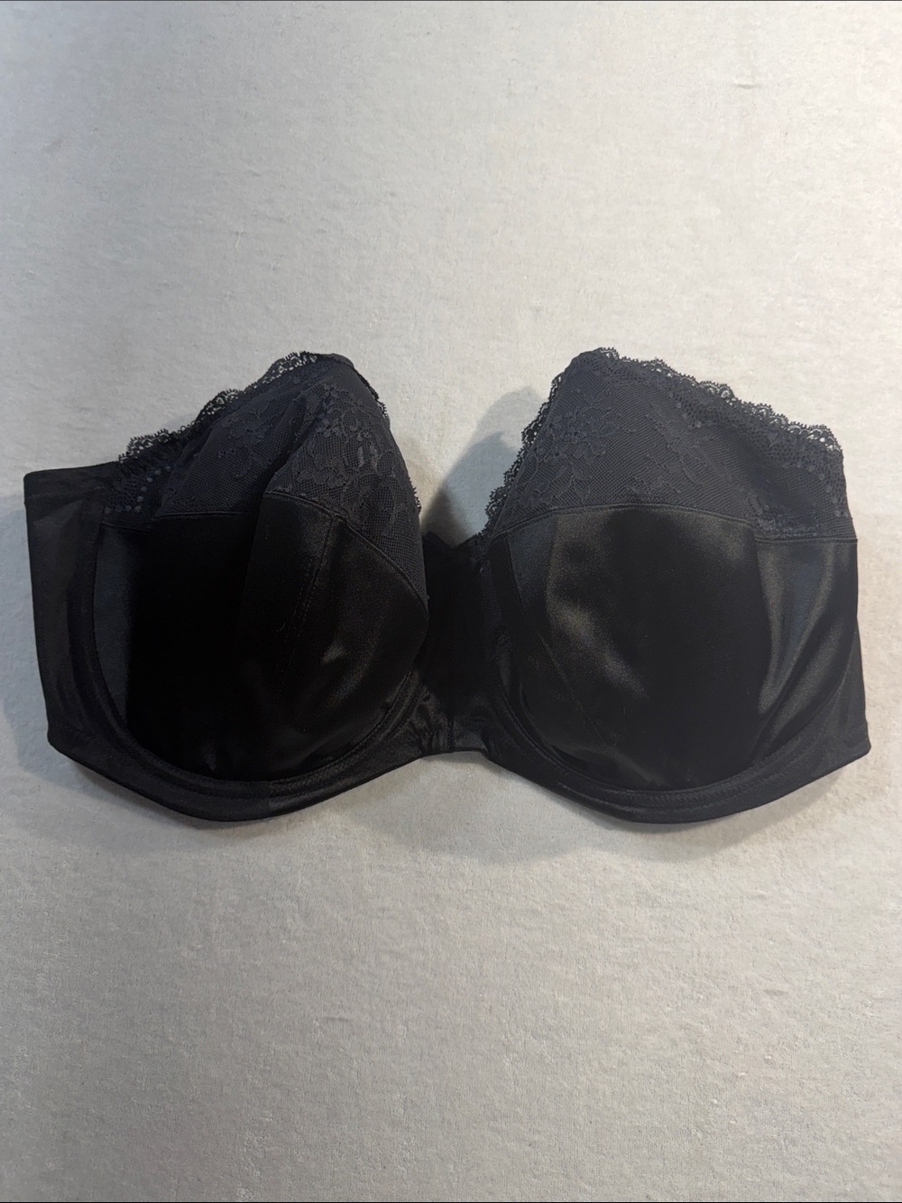 Elomi Maria Convertible Black Lace Trim Strapless Bra